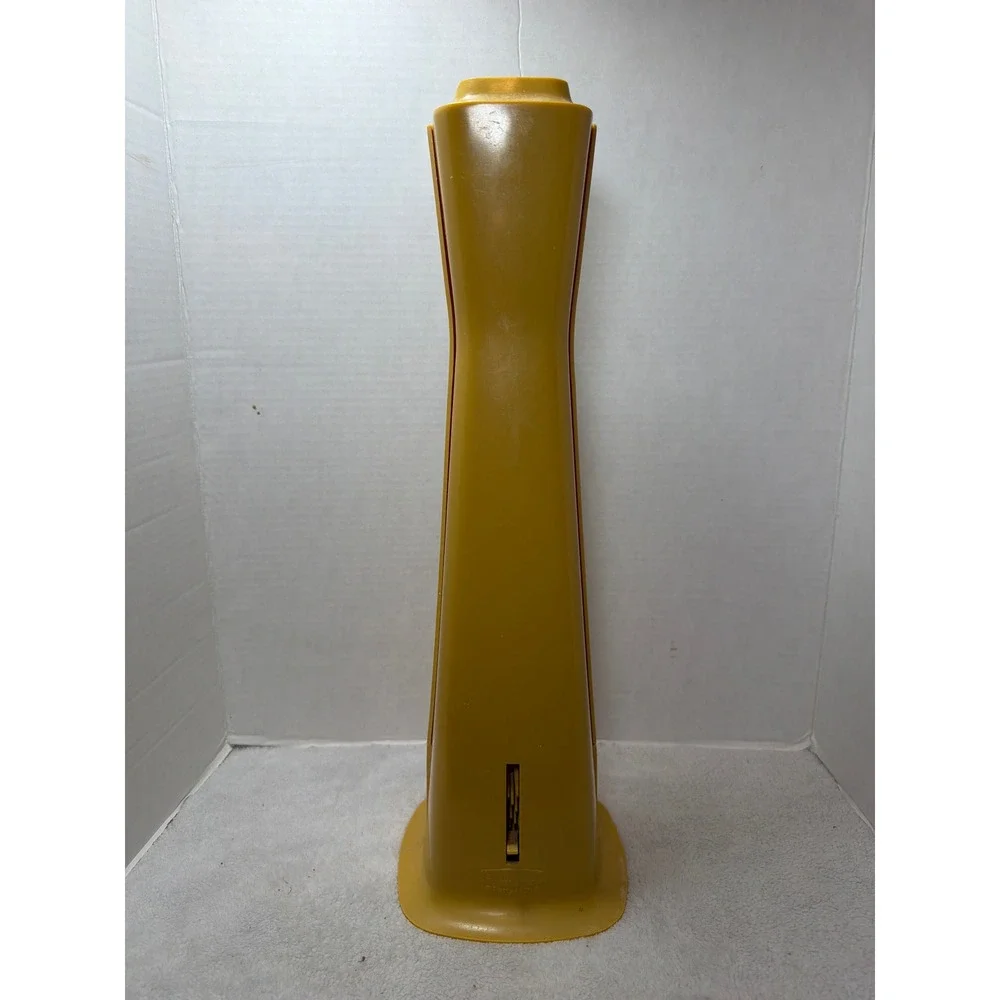 Rare VTG MCM 70s Rubbermaid Party Plan Toilet Brush Holder Set Harvest Gold